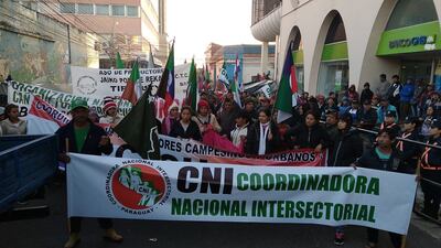 campesinos protesta Asunción