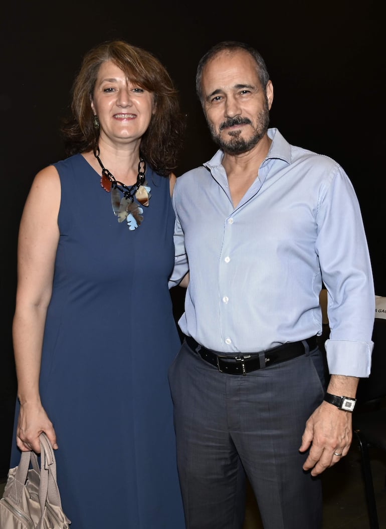 Laura Sánchez y Badreddine Abdelmoumni, embajador de Marruecos.