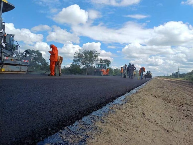 Trabajos de la ruta bioceanica en el Chaco