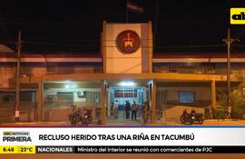 Recluso herido tras una riña en Tacumbú