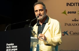 Jorge Drexler agradece el Premio Archiletras a la Voz del Año el martes pasado en Madrid