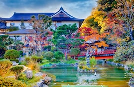 Monasterio en el Monte Sagrado Koyasan en Japón.