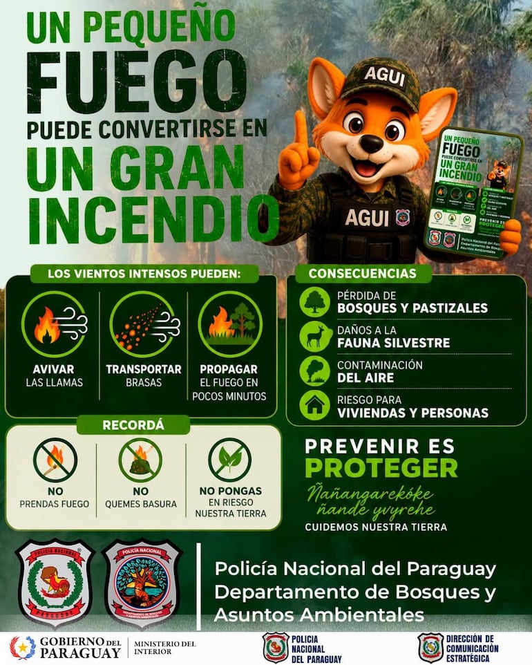Recomendaciones de la Policía Nacional para evitar incendios, en una imagen compartida en sus redes sociales.