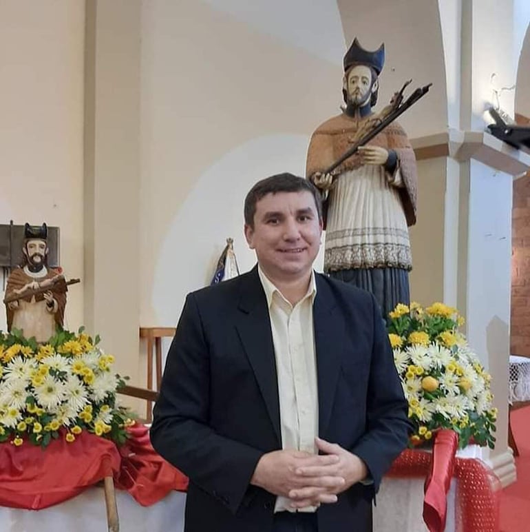 Pbro. Antonio Dario Duarte, quien asumirá próximamente como párroco de la Iglesia de Caazapá.