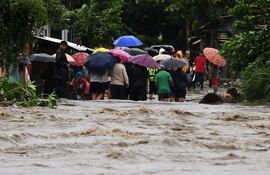 Inundaciones en Honduras.