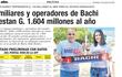 Mantener a algunos familiares y operadores del senador
Basilio “Bachi” Núñez (ANR-cartista) ubicados en varias
instituciones públicas cuesta al erario unos G. 1.604
millones al año.