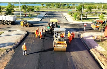Se ejecutan trabajos de recapado en calles colectoras y sectores aledaños.
