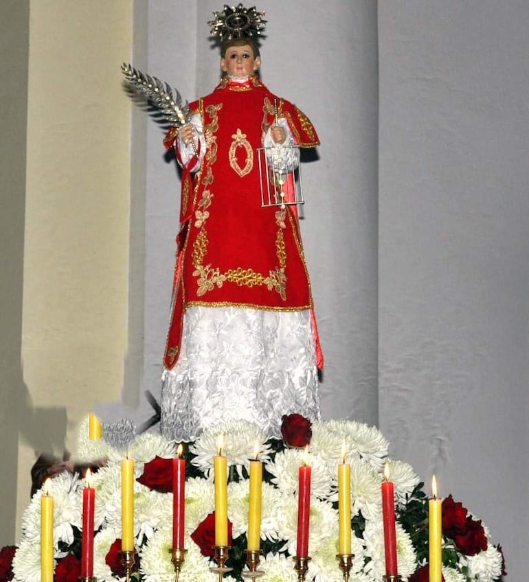 San Lorenzo Mártir patrono espiritual de los pobladores de Quiindy.
