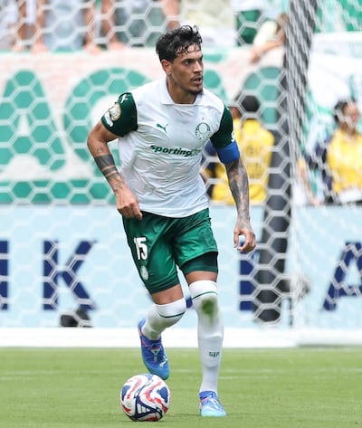 El paraguayo Gustavo Gómez, capitán del equipo de Palmeiras.