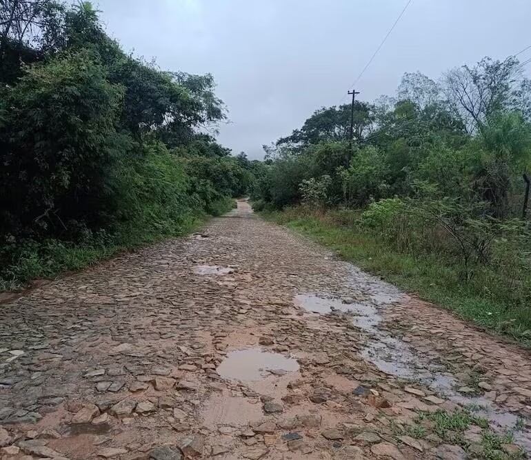 Asi se ve la calle de la compañia Itaybu Guazu.