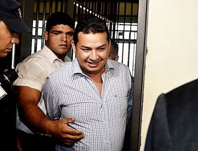 Denilso Sánchez Garcete, ex intendente de Capitán Bado y hermano del asesinado Carlos “Chicharõ” Sánchez, acusado de supuesto lavado de dinero del narcotráfico y asociación criminal.