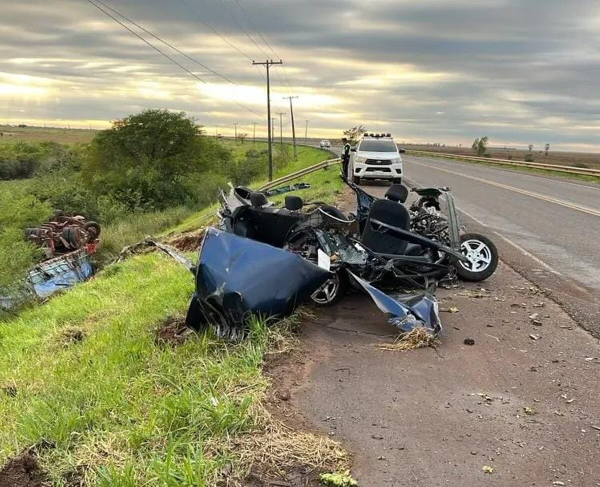 Dos jóvenes mueren en accidente sobre la ruta PY03 en Arroyos y Esteros
