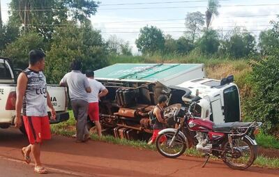 Daniel Ramos Garrido estaba al mando de este camión cuando protagonizó el accidente.