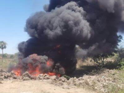 Quema de la cocaína