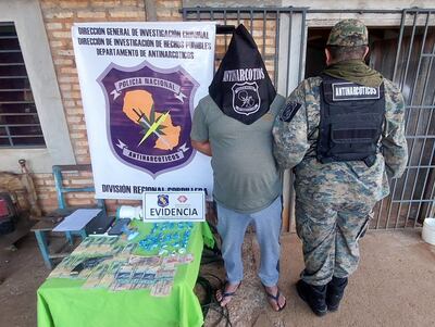 Antinarcóticos de Cordillera realizó dos allanamientos en Arroyos y Esteros que arrojó detenciones e incautaciones de drogas.