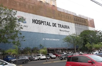 Fachada del Hospital de Trauma, ubicado en la avenida General Santos de Asunción.