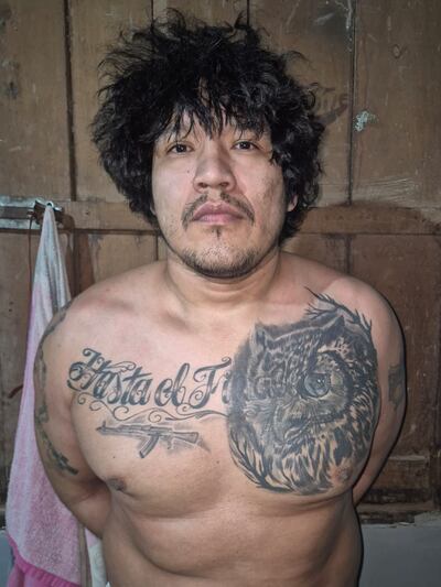 El recluso peruano Erick Luis Moreno Hernández, alias “El Monstruo”, tras ser detenido en San Lorenzo.