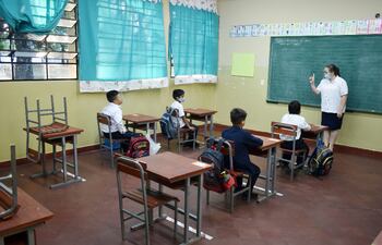 El 75% de las escuelas desarrolla clases presenciales.