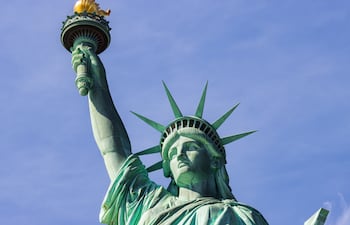 Imagen de la Estatua de la Libertad en Nueva York. El CCPA y la Embajada de Estados Unidos habilitaron el concurso de escultura para el Premio Freedom 250.