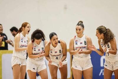 Las panteritas se alientan en el torneo FIBA U17 Sudamericano.