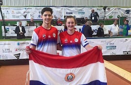 Los paraguayos Marcos Vinicius y Fernanda Schwingel, campeones en bochas mixto.