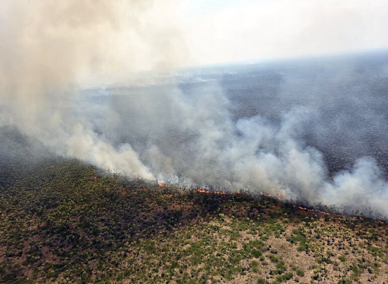 El fuego destruyo mas de 24.000 hectáreas.