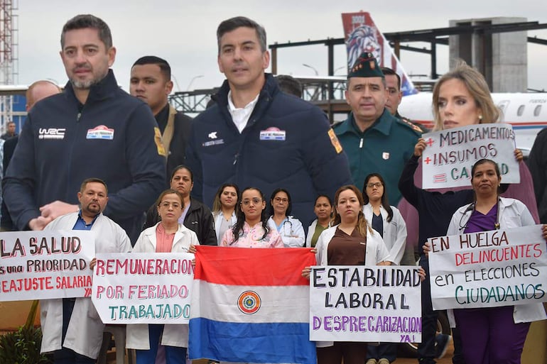 Huelga de médicos, Santiago Peña.