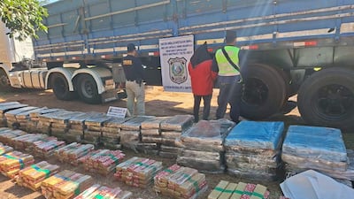 La carga de la marihuana incautada por la policía nacional será incinerada en las proximas horas en el predio de una empresa privada