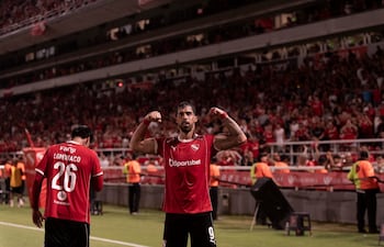 El paraguayo, Gabriel Ávalos Stumpfs (34 años), delantero de Independiente de Avellaneda del fútbol argentino.