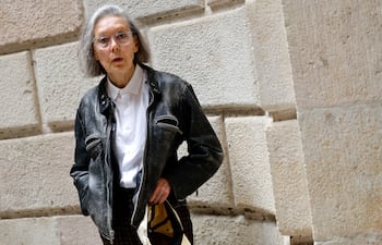 Anne Carson durante una visita a Barcelona. EFE.