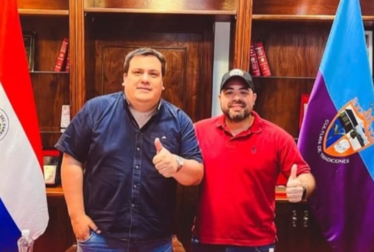 Gobernador César Sosa y Pablo Martínez