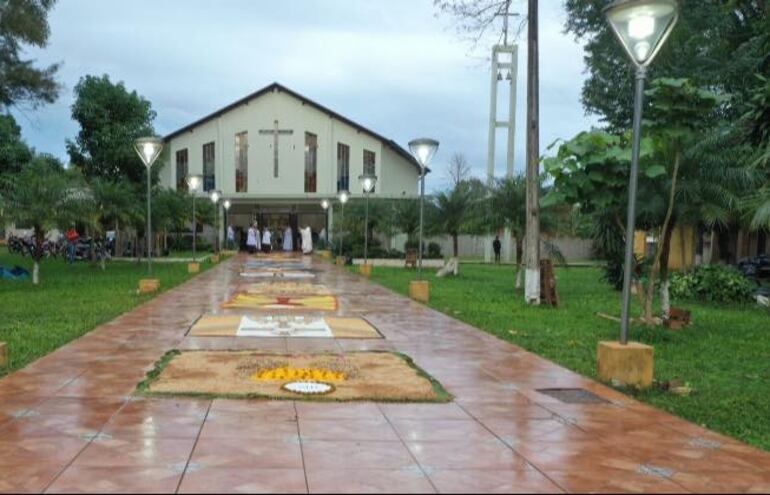 La parroquia San Isidro Labrado de Curuguaty.