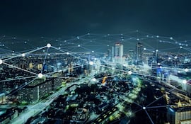 Concepto de ciudades inteligentes, imagen ilustrativa.