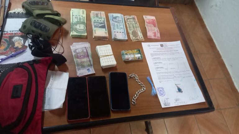 Detienen a un colombiano y un paraguayo por supuesta usura y portación de cocaína