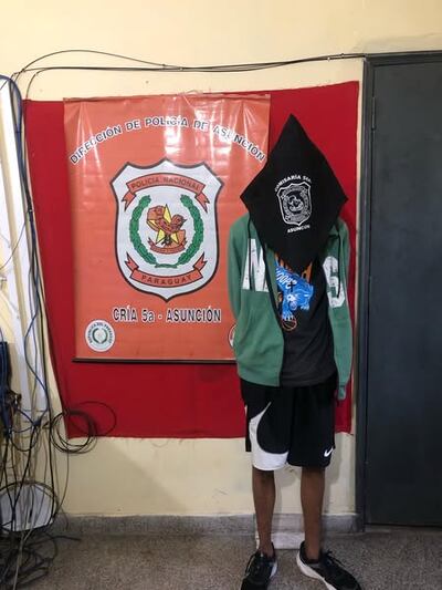 Jesús Daniel Aguada (21) fue detenido en los pasillos de la Chacarita con arma en mano.