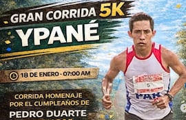 Gran corrida 5K este domingo en Ypané por el cumpleaños de "Peruca".