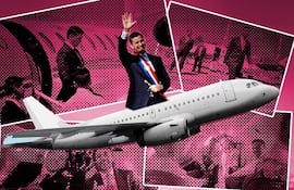 Santiago Peña en sus múltiples viajes.