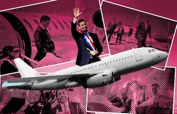 Santiago Peña en sus múltiples viajes.