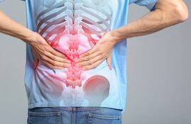 Concepto de dolor lumbar.