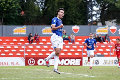 Marcos Gaona, autor del único gol del partido.