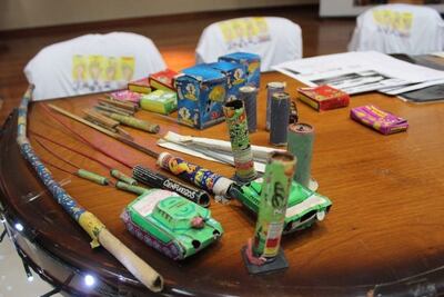 Dos fueron los niños heridos por el uso de pirotecnia.