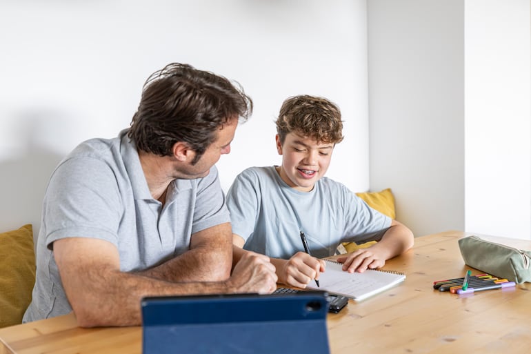 Padre e hijo.