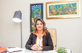 La abogada Cecilia Pérez, representante legal de Hugo Portillo.