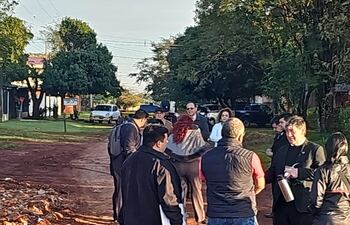 La reconstrucción del supuesto caso de gatillo facil, en Hernandarias.