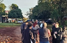 La reconstrucción del supuesto caso de gatillo facil, en Hernandarias.