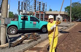 Mujeres trabajando en la ANDE.