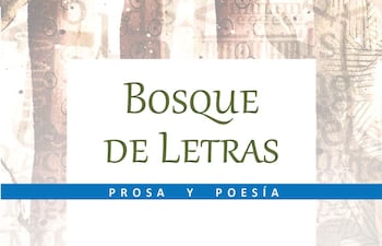 Portada del libro 'Bosque de Letras', con un diseño artístico en tonos marrones y el título destacado.