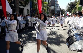 Además, se conmemoraron 142 años de fundación del CNC, casa de estudios que definen como “la primera escuela civil de patriotismo”.