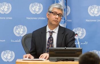 El secretario general de la ONU, Farhan Haq