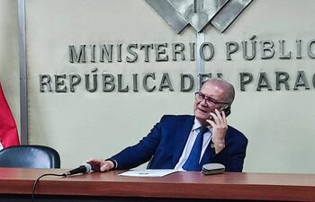 Emiliano Rolón, fiscal general del Estado.